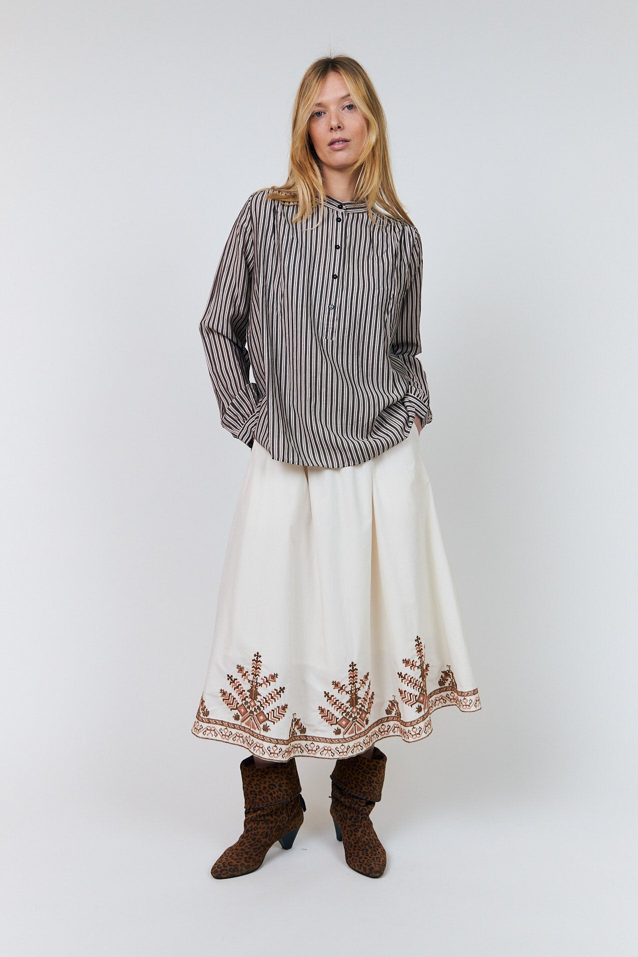 LariLL bluseskjorte - 08 Beige